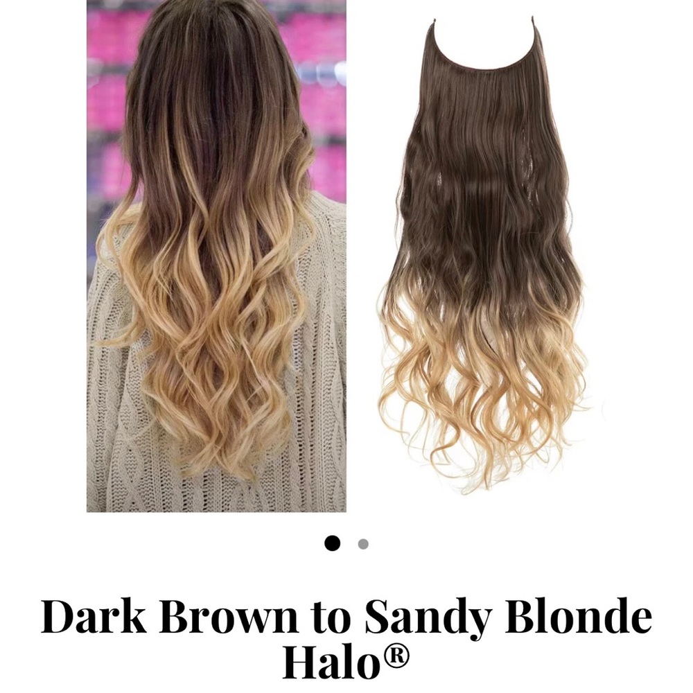 Beauty bello hair extensions NEW dark brown to sandy blonde